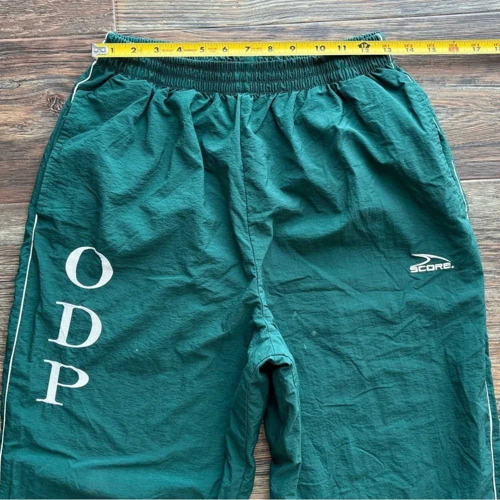 Vtg Score Soccer Windbreaker Nylon L Pants Green ODP Olympic Development Program